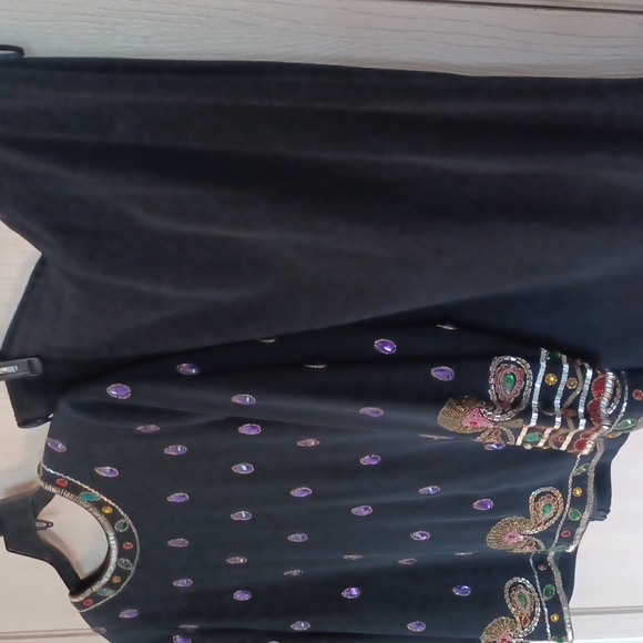 2 Pcs Jeweled Black Suit FINAL SALE - Picture 5 of 8